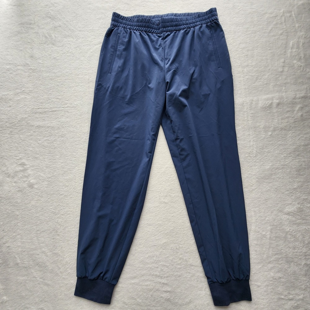 Banana Republic Airstretch Jogger Pants Womens Medium Blue Elastic Waist Comfort